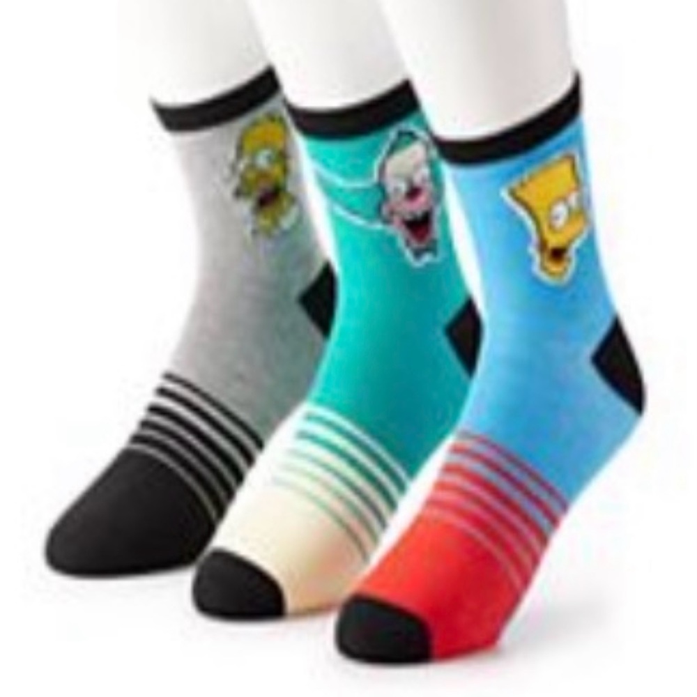 Men’s character, casual quarter socks three pack